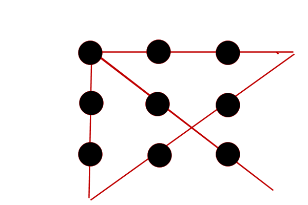 Nine Dots Solution